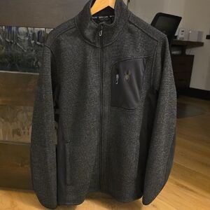 Spyder Charcoal Black Heather Full-Zip Jacket